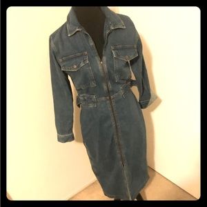ASOS NWT Denim Midi Dress size 8